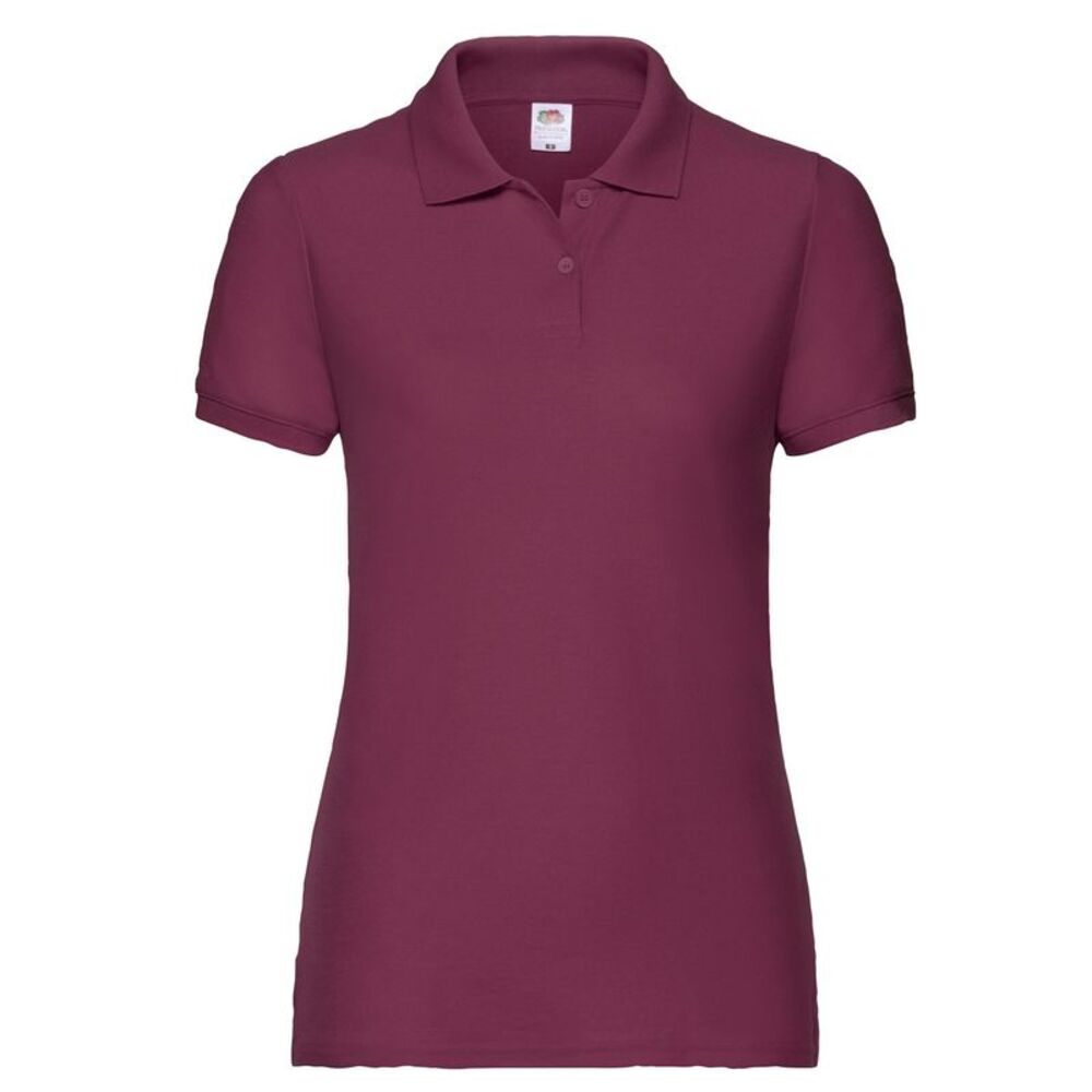 Fruit of the Loom Womens/Ladies Lady Fit 65/35 Polo Shirt / Burgundy